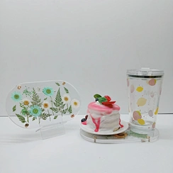 acrylic drinking coasters